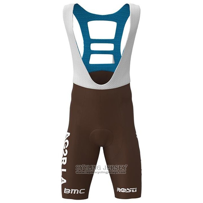 2021 Cycling Jersey Ag2r La Mondiale White Short Sleeve And Bib Short